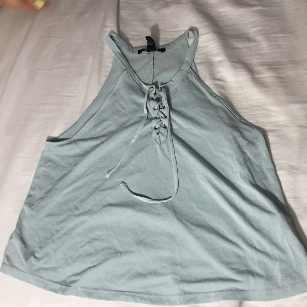 FOREVER 21 Teal Halter Top/blouse